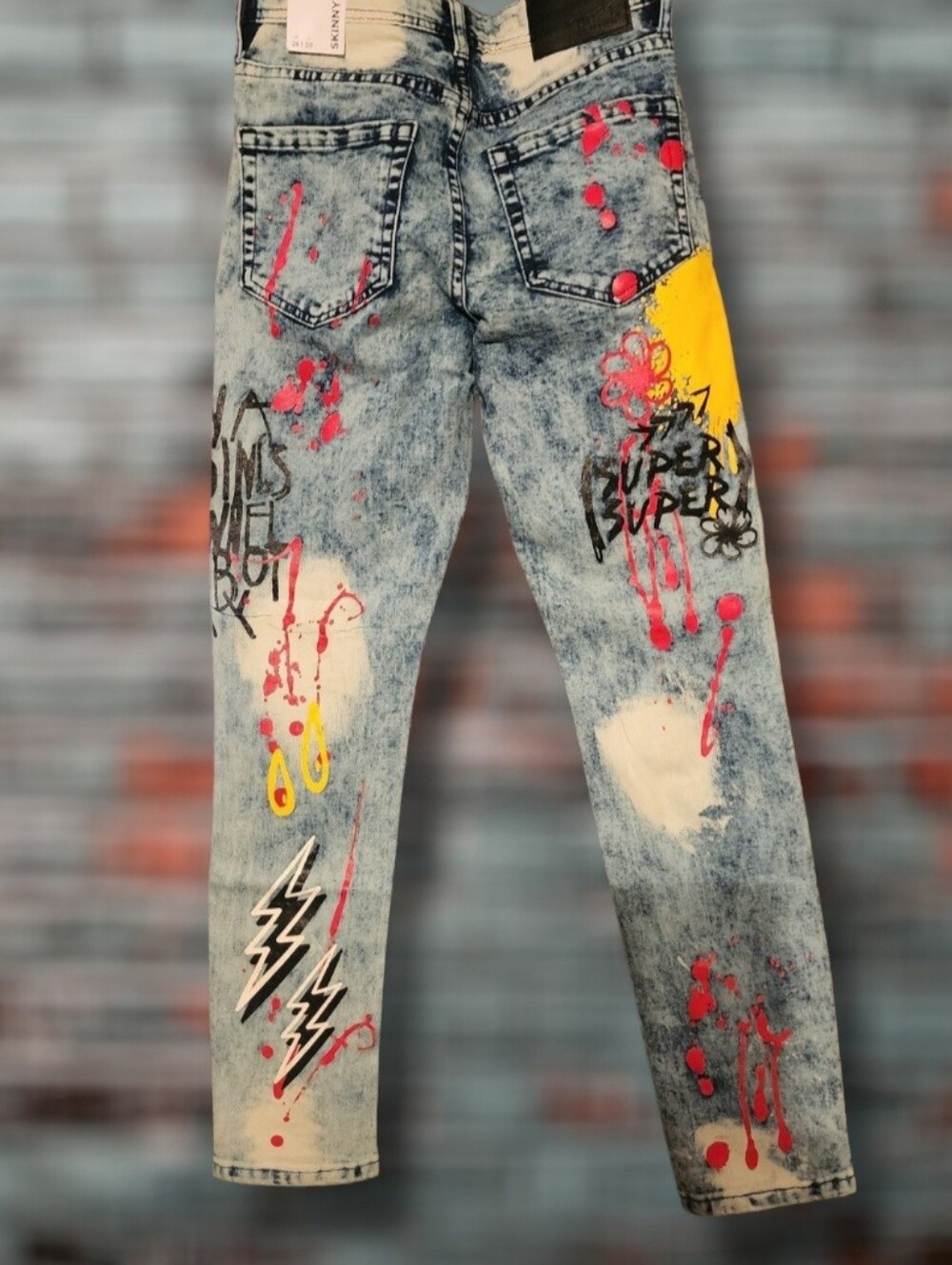 Rue21 Unisex Premium Flex Graffiti Jeans - Picture 6 of 16